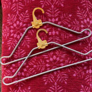 Louis Vuitton Authentic Garment Hangers Clothes Set of 2 Gold Hardware
